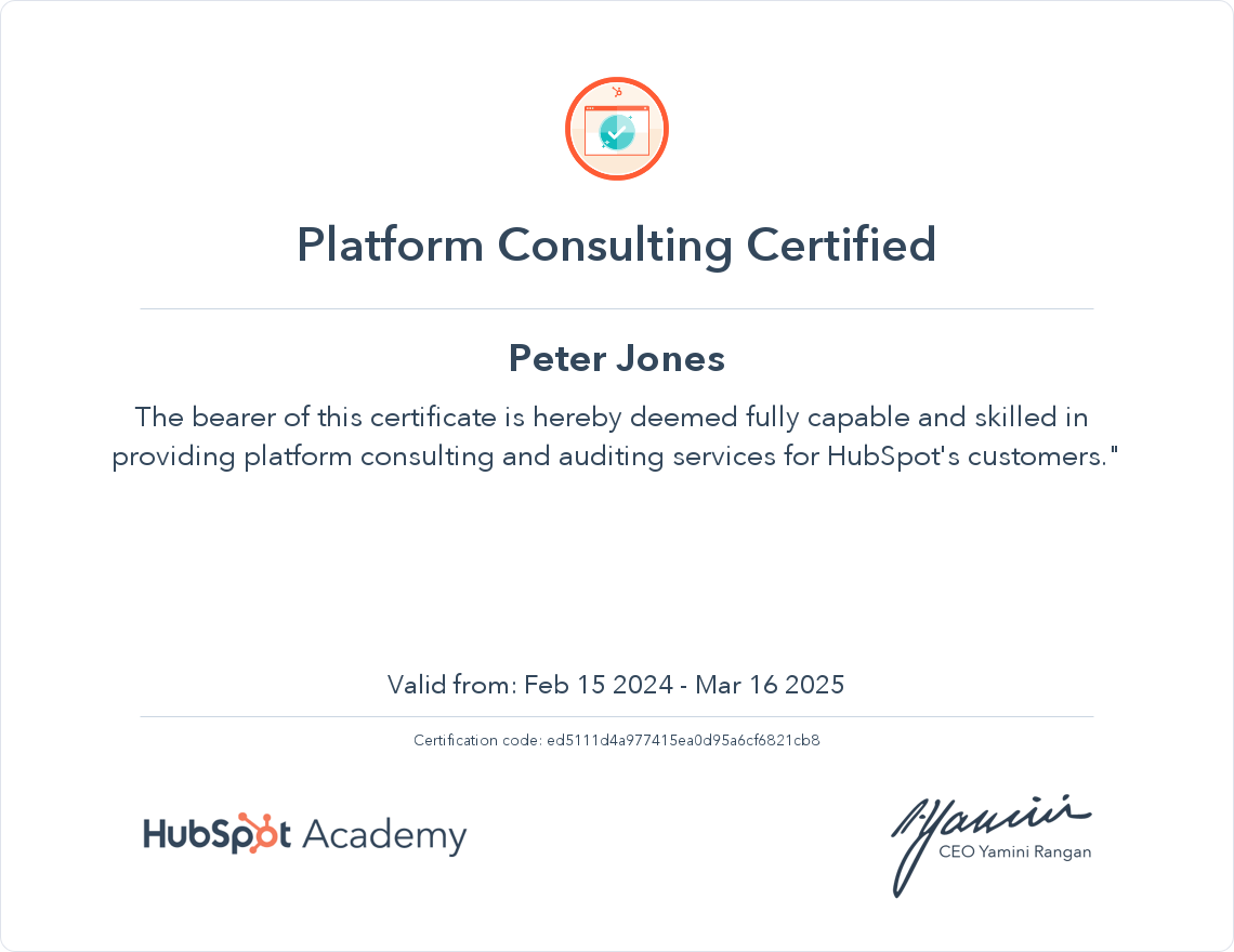 Peter - Platform Consulting